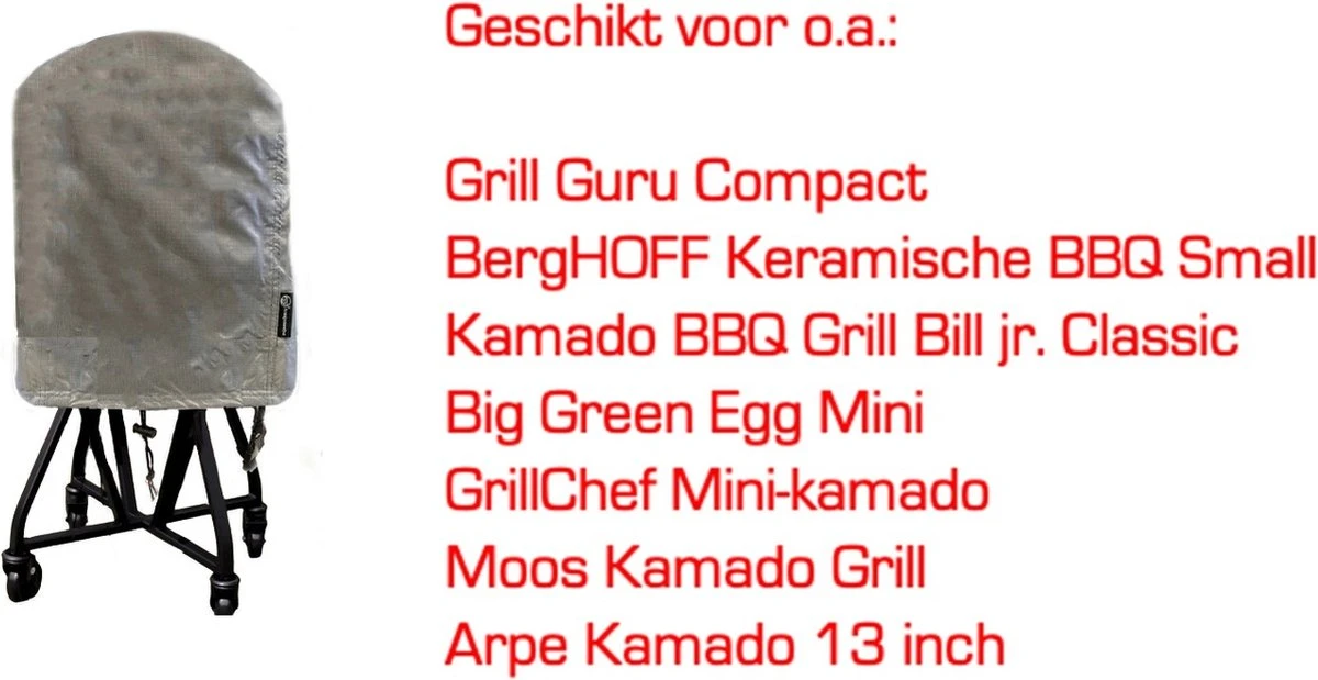 Housse De Barbecue COVER UP HOC Diamond Ronde - 40x60 Cm - Imperméable Avec Sangles Storm Et Cordon De Serrage 3 Housse De Barbecue COVER UP HOC Diamond Ronde - 40x60 Cm - Imperméable Avec Sangles Storm Et Cordon De Serrage – Image 3