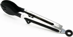 Doodadeals® Pro Pinces à Spaghetti – Pinces à Pâtes – Pinces De Service – Pinces De Cuisine – Pinces De Service – Cuillère Et Fourchette – Zwart / Acier Inoxydable – Longueur 26 Cm -Grill Feu Maison 1200x623 3