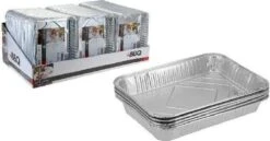 Basic Barbecues En Aluminium Grill Plateaux 32x23 5pcs