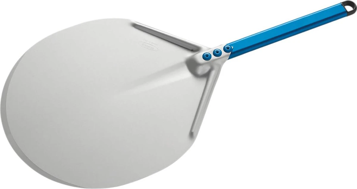 Gi. Métal - Azzurra - Pelle à Pizza Ronde En Aluminium - ø 33 Cm 65 Cm De Long 1 Gi. Métal - Azzurra - Pelle à Pizza Ronde En Aluminium - ø 33 Cm 65 Cm De Long