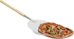 Pelle à Pizza Relaxdays Autour De L'aluminium, Spatule à Pizza, Pelle à Pain En Bois, Pelle à Pizza