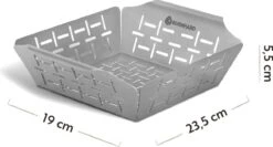 Burnhard Panier Grill Pour BBQ - Panier Grill 24,5x19x5,5 Cm -Grill Feu Maison 1200x645