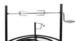 5-in-1 Jardin Grill Avec Rôtissoire - BBQ Rôtisserie - Barbecue Multi Rotisserie - BBQ 5 En 1 - BBQ, Grill, Cheminée, Spit, Pot Grate - Barbecue Rôtisserie - Barbecue Rôtisserie - 120x98 -Grill Feu Maison 1200x663 1