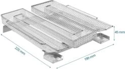 Générateur De Fumée Froide Pour Barbecue - Fumoir Inox En Forme De M - 190 X 225 X 45 Mm - Maille 2 Mm - Fumoir Barbecue Pour 5 à 20 Heures De Fumage - Plus: Crochet Jupe & Farine à Fumée -Grill Feu Maison 1200x663 2