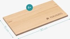 Navaris 6x Bois à Fumer Pour Barbecue - Set De 6 Planches à Fumer En Bois - 30x15 Cm - En Bois De Cèdre -Grill Feu Maison 1200x668