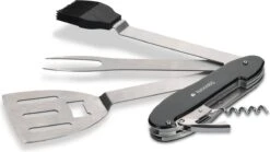 Outil Multifonction Pour BBQ Navaris 5 En 1 - Ensemble Barbecue Pliable - Fourchette, Spatule, Brosse En Silicone, Tire-bouchon, Décapsuleur - Acier Inoxydable -Grill Feu Maison 1200x675 2