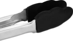 Relaxdays 4 X Pinces à Barbecue En Silicone - Pinces à Viande - Pinces De Cuisine - Acier Inoxydable - Pinces à Barbecue - Noir -Grill Feu Maison 1200x675 5