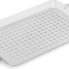 Grille Et Plateau De BBQ Navaris - Grille De Barbecue Pour Viande, Poisson Et Légumes - Convient Au Four Et Au Barbecue - Grille De Barbecue Rectangulaire