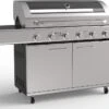 Paralux - Barbecue à Gaz 6 Brûleurs - Acier Inoxydable Avec Grilles En Fonte - Incl. Brûleur Latéral Et Plaque De Cuisson En Fonte