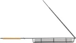 Grille Krumble Grill - BBQ - Set De 2 - Panier Grill - Accessoires Barbecue - Grille Légumes - Pince BBQ - Panier Poisson - Panier Viande - Panier Brochette - Ustensiles De Cuisine - Acier Inoxydable - Bois - 5 X 49 X 3,5 Cm -Grill Feu Maison 1200x687 4