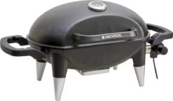 NATERIAL - Grill électrique HYPERION - 2200W - 8 Personnes - H. 49 Cm X L. 76,5 Cm X L. 43 Cm - Acier - Zwart - BBQ Grill électrique - Balcon Grill électrique