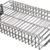 Panier Gril Plat En Acier Inoxydable BBQNovation Pour Broche / Rôtisserie, Hauteur Réglable Sur 4 Niveaux