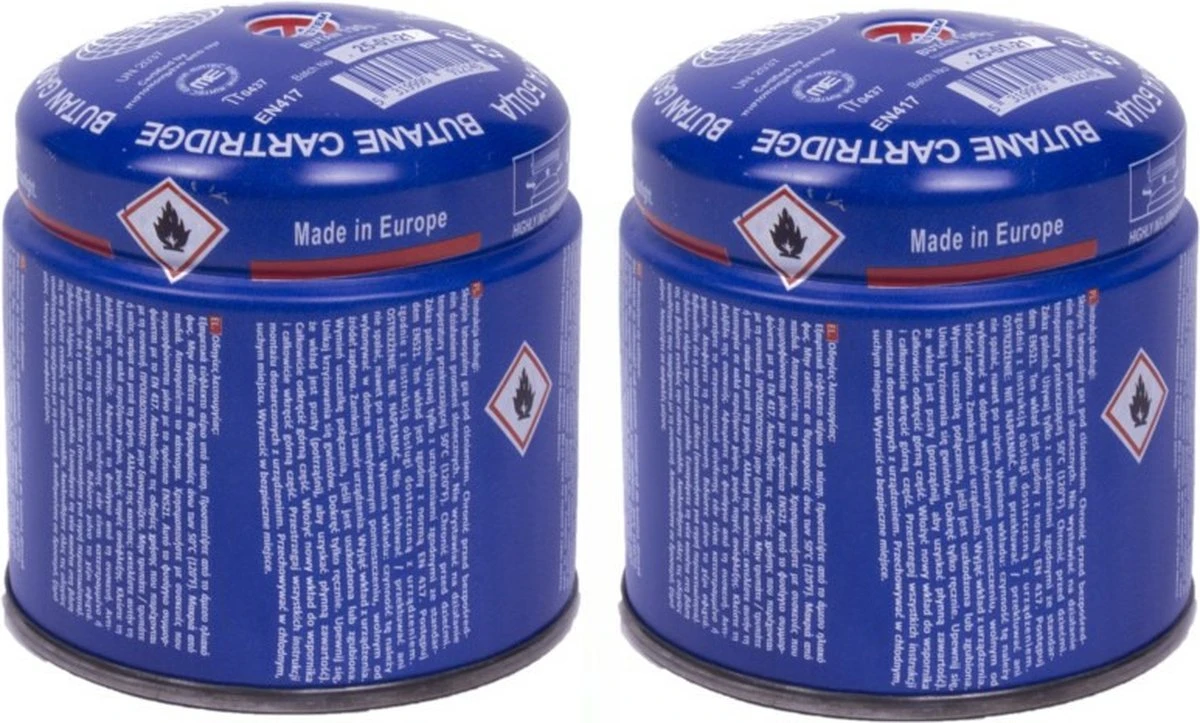 Camping - Réchaud / Réchaud - 2x - Recharge Gaz - Réservoir à Piquer - 190 Grammes 1 Camping - Réchaud / Réchaud - 2x - Recharge Gaz - Réservoir à Piquer - 190 Grammes