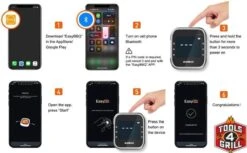 Tools4grill Sans Fil Bluetooth Viande - BBQ - Thermomètre 2 Sondes / Sondes De Mesure -Grill Feu Maison 1200x743 2