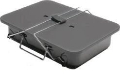 GENERIC - Barbecue à Charbon Portable - 3 Personnes - L.36 X L. 29,4 Cm - Acier émaillé - Grijs - Barbecue De Camping -Grill Feu Maison 1200x743