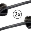 Brosse à Barbecue - 3 En 1 - Nettoyage Du Barbecue Avec Brosse Grattoir Et Tampon à Récurer - Lot De 2 Pièces