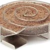 Krumble Smoker Box Round ø20cm Boîte à Fumée Ronde Pour Le Fumage à Froid De La Viande, Du Poisson, Du Fromage Ou D'autres Aliments Dans Le Barbecue Ou Le Fumoir - Acier Inoxydable