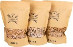 Assortiment De Chips Aulne, Hêtre, Cherry | BBQ | Bois De Fumage | Paquet Cadeau