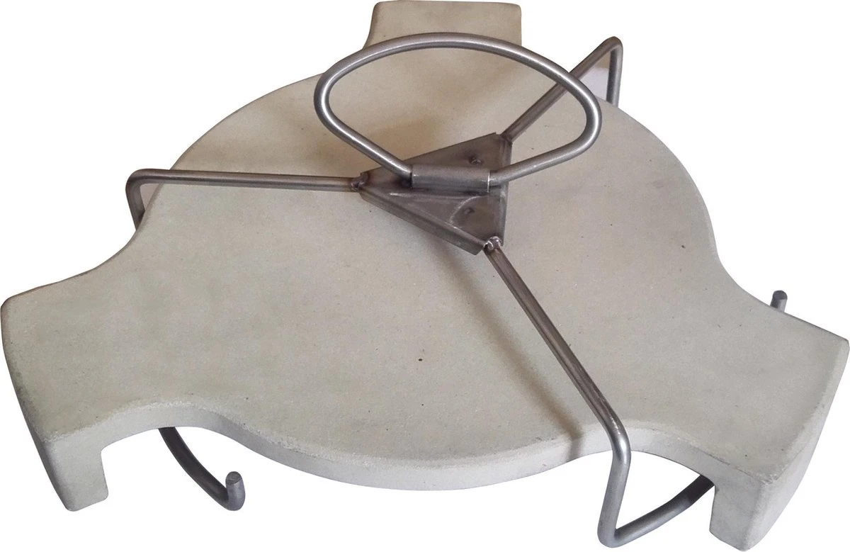 Set De Pose D'assiettes / Déflecteur De Chaleur Avec Poussoir Pour Grand Barbecue Kamado Ø 46 CM 1 Set De Pose D'assiettes / Déflecteur De Chaleur Avec Poussoir Pour Grand Barbecue Kamado Ø 46 CM