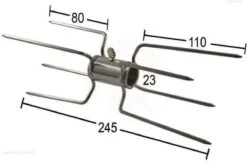 BBQNovation Grande Rôtisserie De Fourchette à Viande Double Face Pour Le Poulet, Entre Autres -Grill Feu Maison 1200x789 2