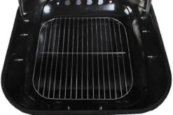EASTWALL Charcoal Grill Barbecue XL - Barbecue Avec Table D'appoint - Barbecue à Charbon Mobile - Incl. Outils Et Ventilateur Pour Barbecue - 97,5x46,5x82 Cm - Acier Inoxydable - Noir -Grill Feu Maison 1200x799 13