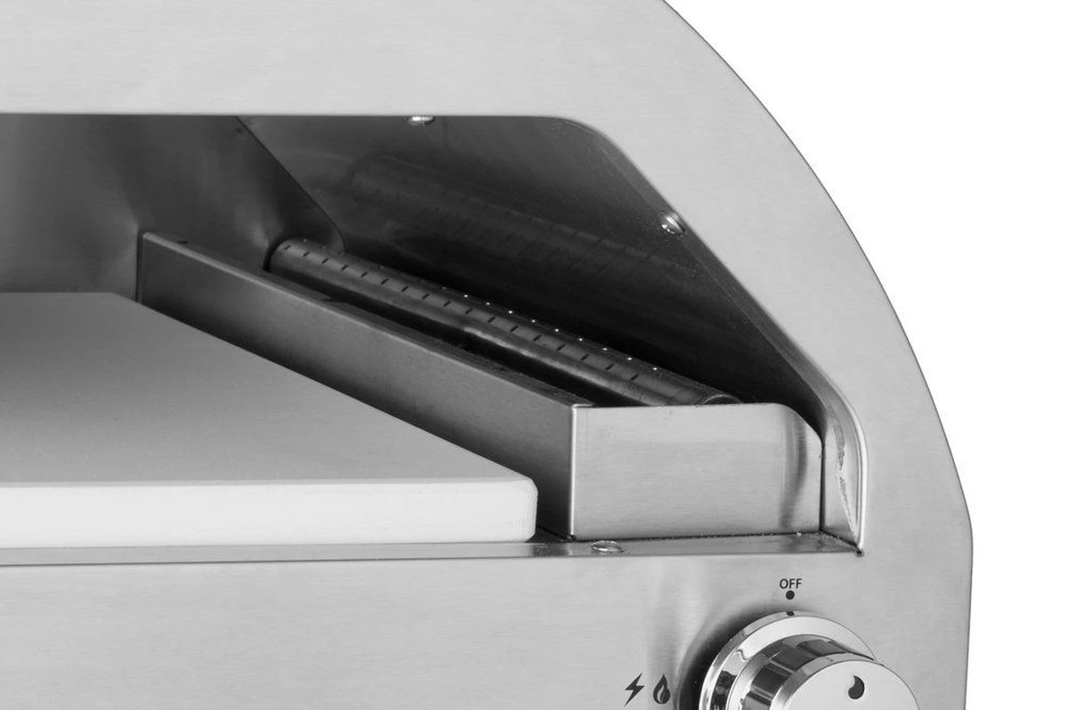 Four à Pizza Au Gaz Mustang Vomero 16'' - Puissance Du Brander 5,6 KW - 15,5 Kg - Surface De Cuisson 40,5 X 40,5 X 2 Cm 5 Four à Pizza Au Gaz Mustang Vomero 16'' - Puissance Du Brander 5,6 KW - 15,5 Kg - Surface De Cuisson 40,5 X 40,5 X 2 Cm – Image 5