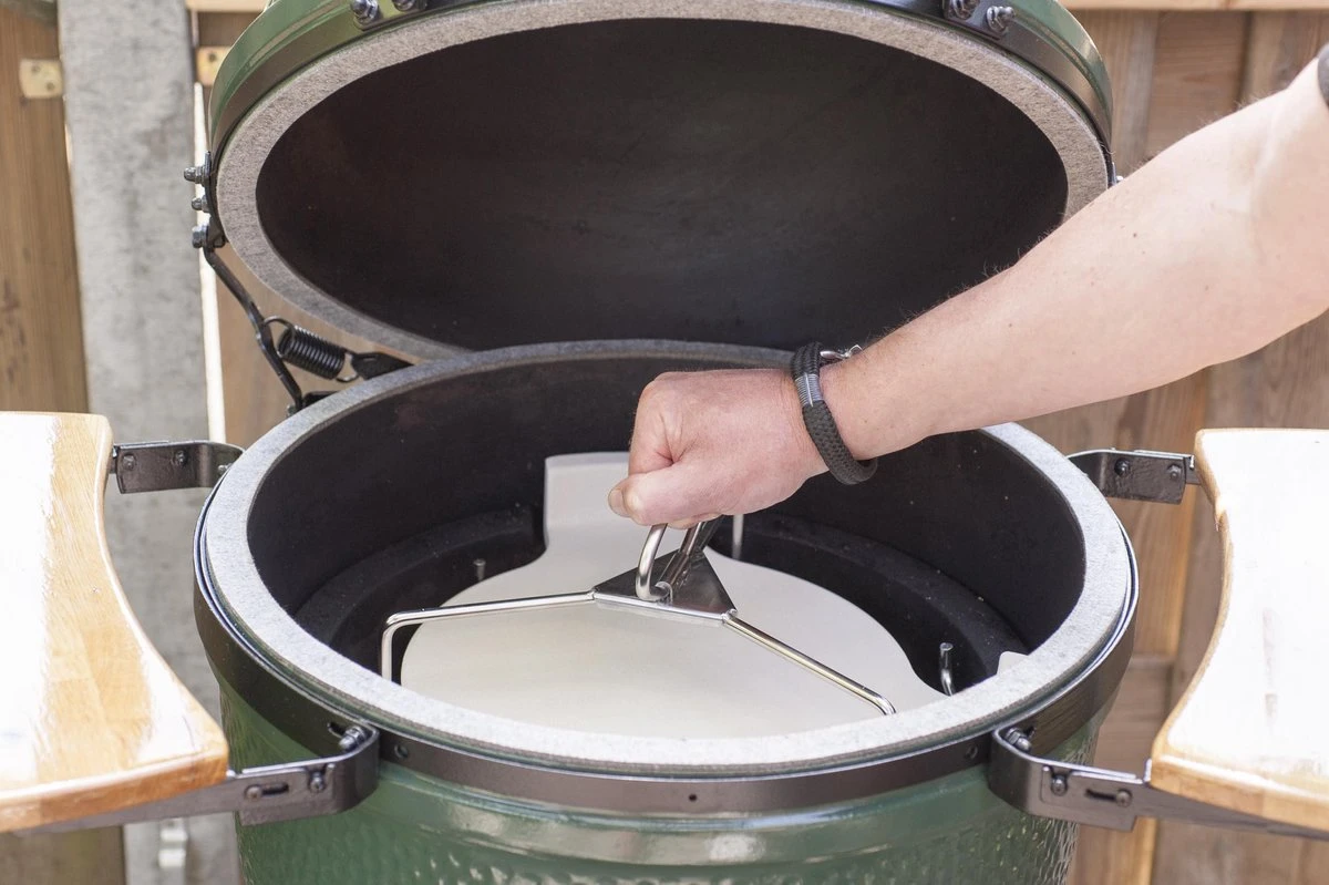 Set De Pose D'assiettes / Déflecteur De Chaleur Avec Poussoir Pour Grand Barbecue Kamado Ø 46 CM 6 Set De Pose D'assiettes / Déflecteur De Chaleur Avec Poussoir Pour Grand Barbecue Kamado Ø 46 CM – Image 6