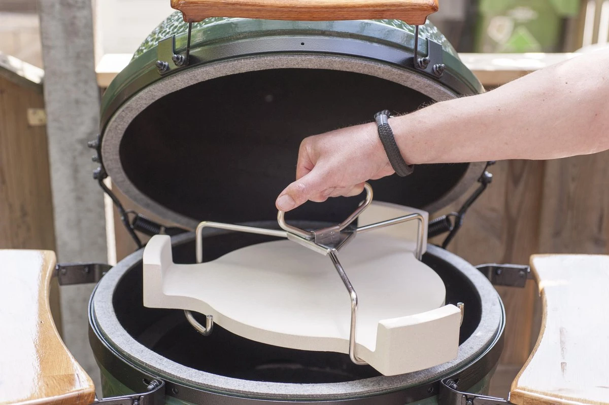 Set De Pose D'assiettes / Déflecteur De Chaleur Avec Poussoir Pour Grand Barbecue Kamado Ø 46 CM 8 Set De Pose D'assiettes / Déflecteur De Chaleur Avec Poussoir Pour Grand Barbecue Kamado Ø 46 CM – Image 8