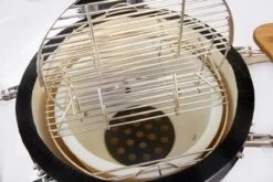 Kamado Medium Landmann Ø 45,7 Cm 18 Pouces Zwart - Avec Roulettes - Avec Thermomètre - Avec Grille De Ventilation - Barbecue Kamado - Barbecue En Céramique - Kamado Large -Grill Feu Maison 1200x800 11