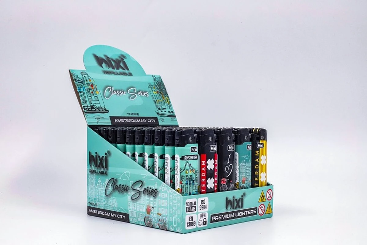 Bixi Mini ' Amsterdam My City' - Briquet Climatiquement Neutre - Briquet - Briquet - Beau Design - Design - Bixi - Le Briquet Climatiquement Neutre - 50 Pièces/présentoir 2 Bixi Mini ' Amsterdam My City' - Briquet Climatiquement Neutre - Briquet - Briquet - Beau Design - Design - Bixi - Le Briquet Climatiquement Neutre - 50 Pièces/présentoir – Image 2