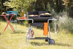 NATERIAL - Barbecue à Charbon ICARUS - Chariot 10 Personnes - H.92 X L.110 X P.61 Cm - Acier Peint - Zwart - BBQ Angulaire Sans Couvercle -Grill Feu Maison 1200x800 34