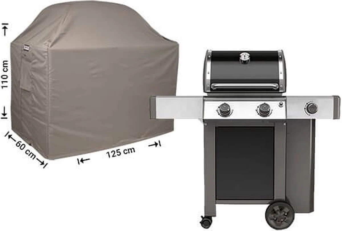 Housse De Protection Barbecue 125 X 60 H : 110/100 Cm - Housse De Barbecue - RBBQ125 1 Housse De Protection Barbecue 125 X 60 H : 110/100 Cm - Housse De Barbecue - RBBQ125