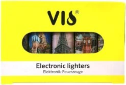 Click Briquets - Imprimé Villes - Briquet Rechargeable - Unilite - 50 PIÈCES + 1 Bouteille De Gaz -Grill Feu Maison 1200x813 11