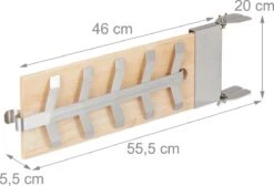 Relaxdays à Fumer Bbq Saumon 2 Pièces - Planche Finlandaise - Avec Support - Planche à Saumon - Réglable -Grill Feu Maison 1200x815 1