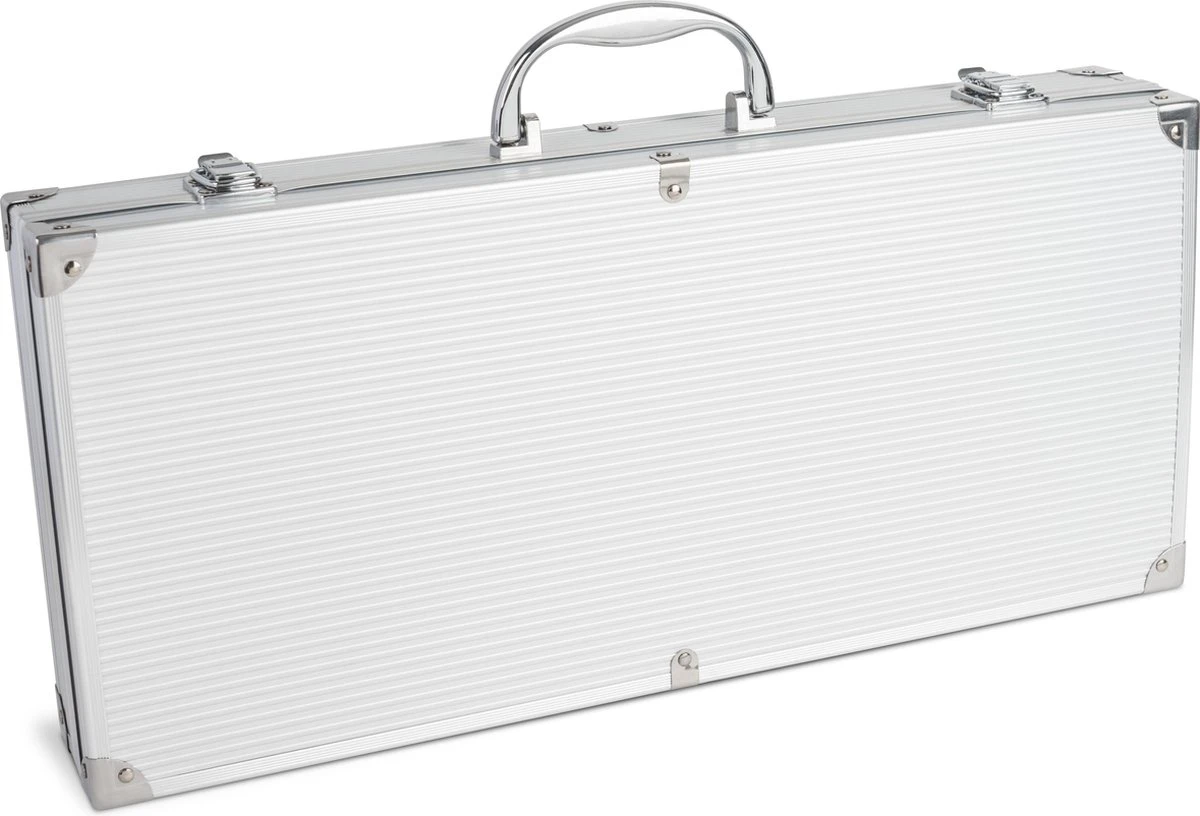 Collection BBQ Couverts De Barbecue En Acier Inoxydable Dans Un Coffret En Aluminium 6 Collection BBQ Couverts De Barbecue En Acier Inoxydable Dans Un Coffret En Aluminium – Image 6