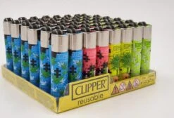 Briquet Clipper Mini - CP22 - Thema 'Puzzle Weed' - 8 Pièces - Briquet à Silex - Classic Silex -Grill Feu Maison 1200x818
