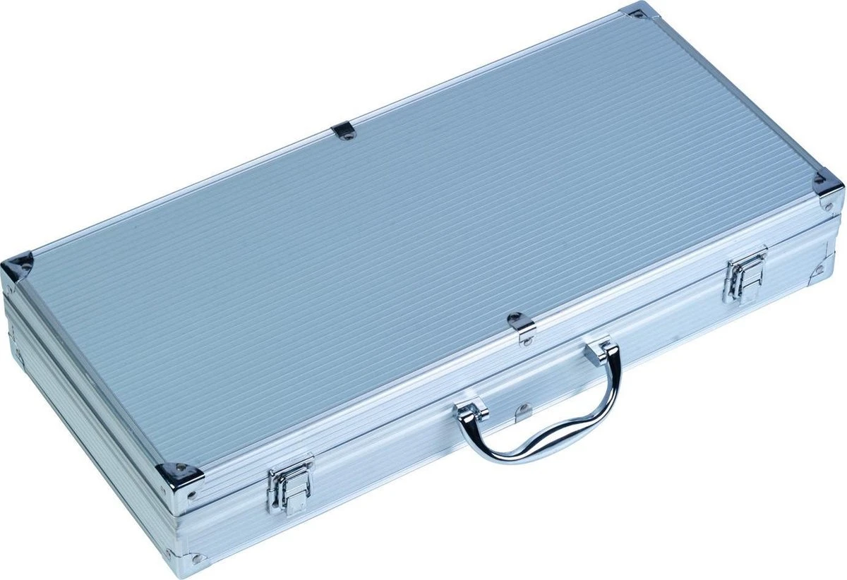 Collection BBQ Couverts De Barbecue En Acier Inoxydable Dans Un Coffret En Aluminium 2 Collection BBQ Couverts De Barbecue En Acier Inoxydable Dans Un Coffret En Aluminium – Image 2