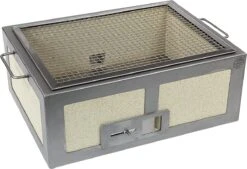 SousVideTools - 16026 - Gril Kasai Konro Medium Large Avec Cadre En Acier Inoxydable - BBQ Hibachi De Style Traditionnel Japonais -Grill Feu Maison 1200x823