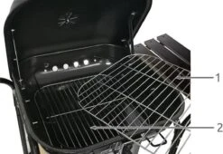 EASTWALL Charcoal Grill Barbecue XL - Barbecue Avec Table D'appoint - Barbecue à Charbon Mobile - Incl. Outils Et Ventilateur Pour Barbecue - 97,5x46,5x82 Cm - Acier Inoxydable - Noir -Grill Feu Maison 1200x828 1