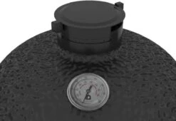 IQ Grills Kamado Classic 21 Pouces Complete Pirate Black - Barbecue - Fumoir - Charbon De Bois De Bois - Surface De Cuisson 46 Cm -Grill Feu Maison 1200x828