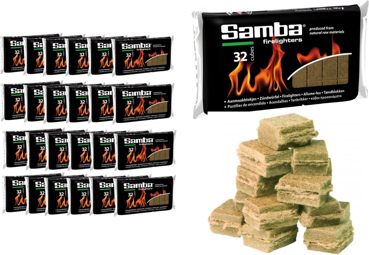 Samba Firelighters Brown á 24 X 32 Pièces - Boîte Extérieure De 768 Firelighters 1 Samba Firelighters Brown á 24 X 32 Pièces - Boîte Extérieure De 768 Firelighters