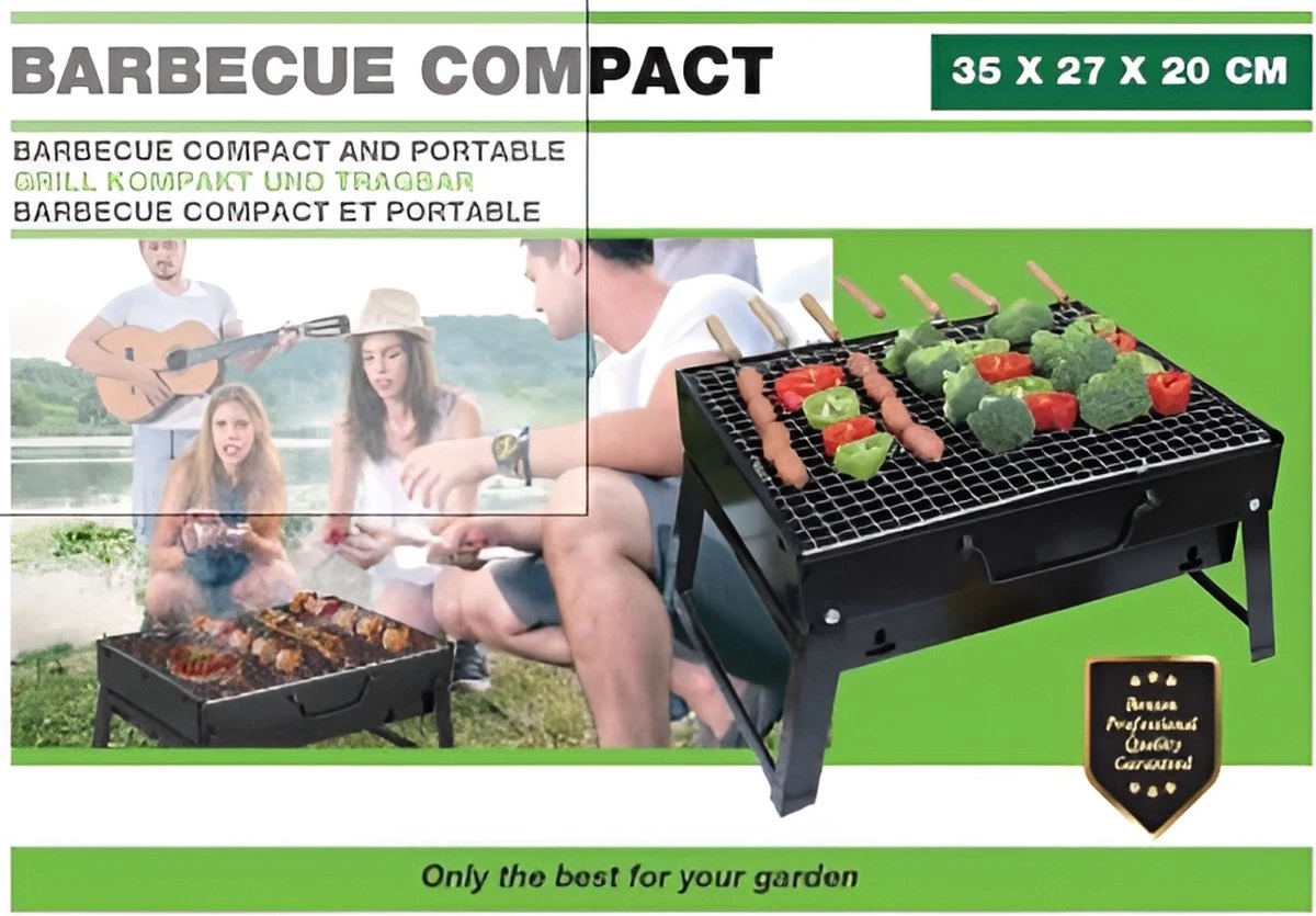 BBQ - Barbecue - Portable - Barbecue Portatif - Barbecue à Charbon De Bois - 2 à 4 Personnes - Pliable - Compact - ILFAshopping 2 BBQ - Barbecue - Portable - Barbecue Portatif - Barbecue à Charbon De Bois - 2 à 4 Personnes - Pliable - Compact - ILFAshopping – Image 2
