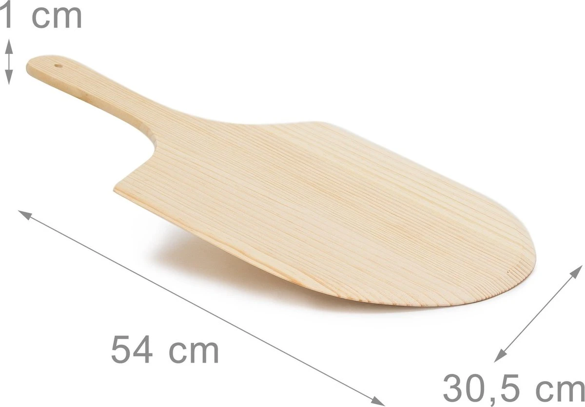 Relaxdays 2 X Pelle à Pizza Bois - Spatule à Pizza - Cuillère à Pain - Cuillère à Pizza - Ronde - Marron 4 Relaxdays 2 X Pelle à Pizza Bois - Spatule à Pizza - Cuillère à Pain - Cuillère à Pizza - Ronde - Marron – Image 4