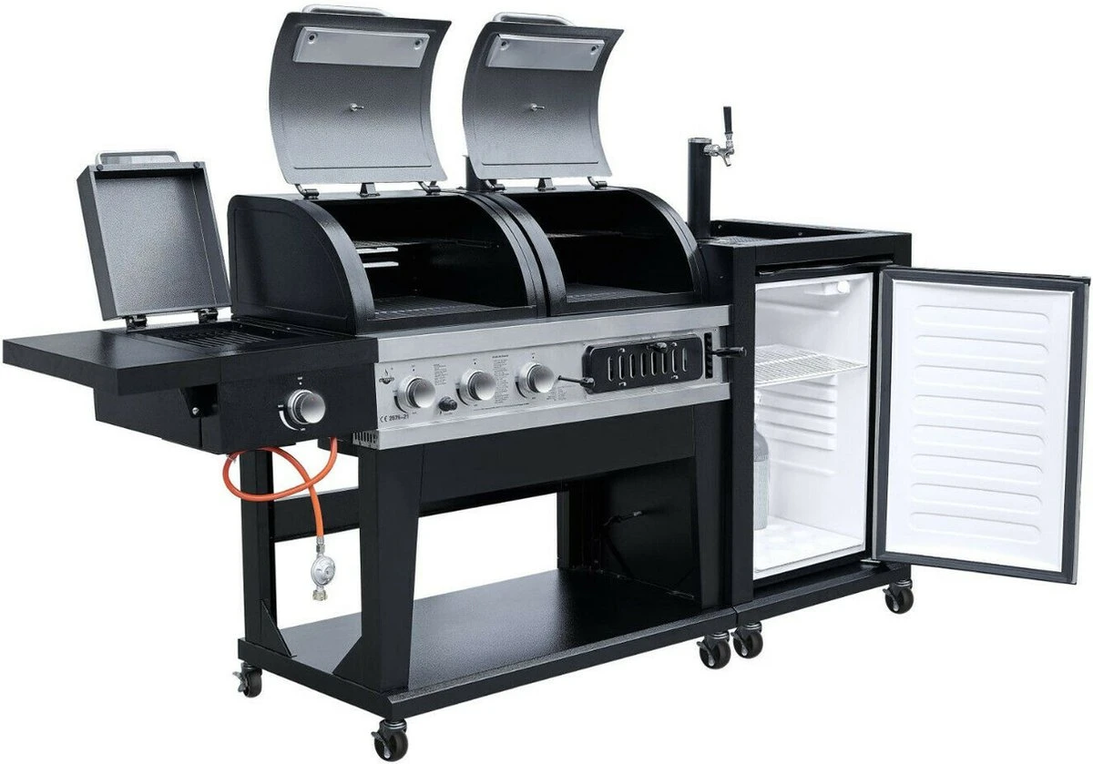 Barbecue Combiné El Fuego 3 En 1 Avec Système De Robinet - Cuisine Extérieure - 146 Kg - Grilles En Fonte - Barbecue - Barbecue 6 Barbecue Combiné El Fuego 3 En 1 Avec Système De Robinet - Cuisine Extérieure - 146 Kg - Grilles En Fonte - Barbecue - Barbecue – Image 6