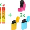 Unilight 3x Zippo Jetflame Turbo Briquet Coupe-vent Avec 3x 250ml Universel Briquet Bouteilles De Gaz