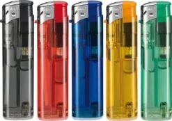 Click Lighters - 100 Pièces - Briquet électronique Unilite - Briquet Rechargeable + 2 Bouteilles De Gaz Gratuites -Grill Feu Maison 1200x843 3