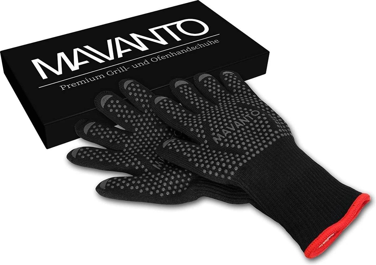 Gants De Barbecue Extra Longs Résistants à La Chaleur Jusqu'à 500 Degrés - également Parfaits Pour Le Four - Gants De Barbecue Professionnels Avec Protection De L'avant-bras (noir, S/M) 4 Gants De Barbecue Extra Longs Résistants à La Chaleur Jusqu'à 500 Degrés - également Parfaits Pour Le Four - Gants De Barbecue Professionnels Avec Protection De L'avant-bras (noir, S/M) – Image 4