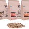 VONROC Pellets BBQ - Mélange De 3 Saveurs Exotiques : Orange, Café Et Fruits Tropicaux - 100% Naturel - 3kg