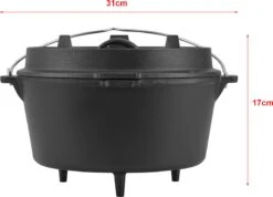 Cocotte Enkhuizen Avec Couvercle Fonte Noir 9 L 9 Cocotte Enkhuizen Avec Couvercle Fonte Noir 9 L -Grill Feu Maison 1200x863 3
