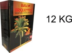 Bali Briquettes - Briquettes De Noix De Coco - Briquettes De Noix De Coco - Noix De Coco - Charbon De Bois - BBQ - 12 KG